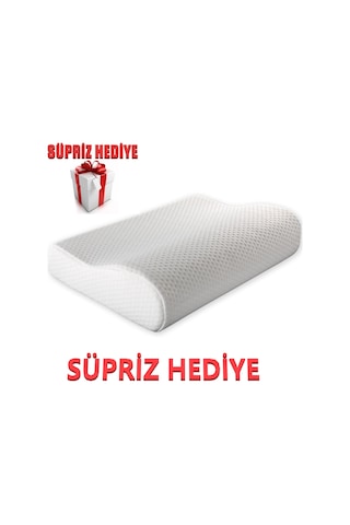 Geniş Visco Yastık Boyun Destekli Ortopedik Visko Boyun Fıtığı