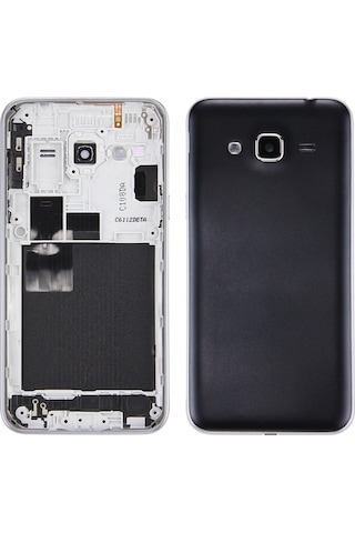 Galaxy J3 / J320 Uyumlu Çift Kartlı Versiyon Pil Arka Kapak + Orta Çerçeve Çerçeve