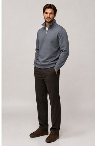 Redline Runi Basic Regular Fit Pamuklu Kışlık Sweatshirt Antrasit Antrasit