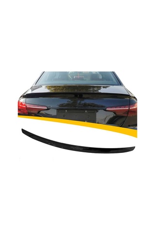 Audi A4 B9 S4 Bagaj Üstü Spoiler Parlak Siyah Spoyler Plastik İthal 2018+