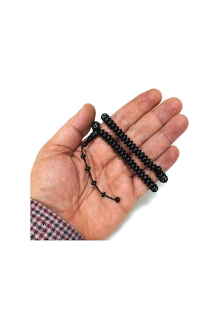 Namaz Dua Zikir İçin Oltu Tesbih 99luk 8 X 4 Mm
