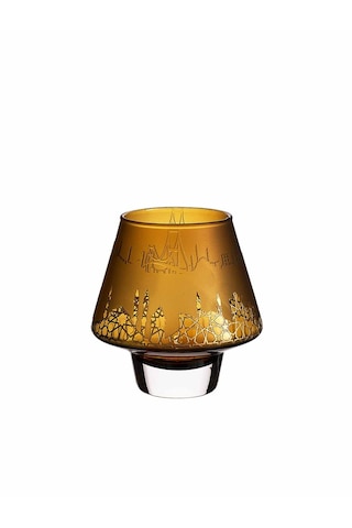 Paşabahçe İstanbul Amber Silüet Mumluk El Yapımı 11 Cm