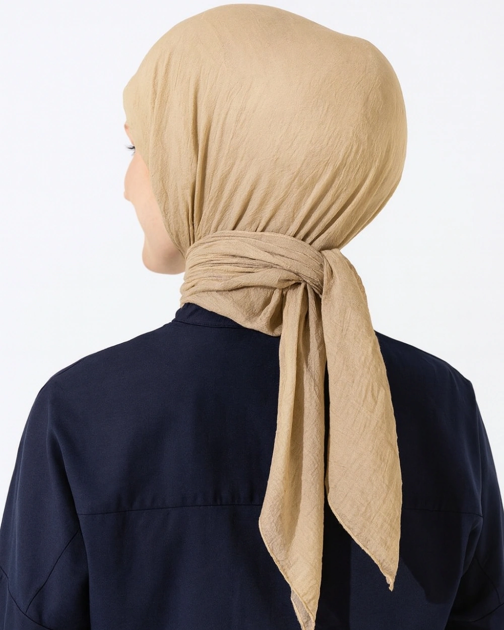 Konfor Eşarp 195x85 Cm 4 Mevsim Kullanım Terletmez, Kaymaz, Pamuk Polyester Karışımlı Rahat Eşarp BEj