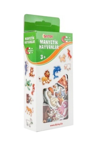 Diytoy 4'Lü Manyetik Oyuncaklar Eğitim-Oyun Seti / Hayvanlar-Sayılar-Alfabe-Kuran Harfleri