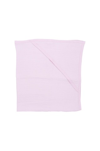 Ezh 1207 %100 Pamuklu 4 Kat Bebek Banyo Havlusu 92 x 82 CM Pembe