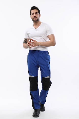 Uniprom İş Pantolonu Roma Model Diz Destekli 6 Cepli Mavi