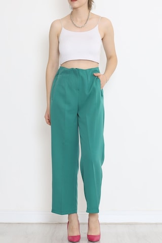 Mokashopin - Beli Pensli Pantolon Koyuyeşil - 20857.683. 001