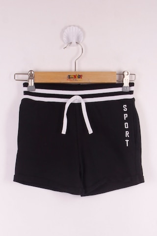 Toontoy Kız Çocuk Sport Nakışlı Cepli Şort Siyah