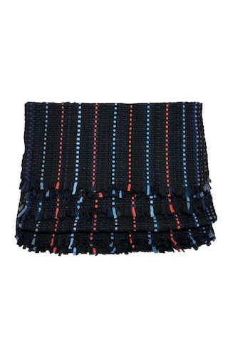 Oto Koltuk Serme Kilim 3 Lü Takım Kırmızı & Mavi Çizgili