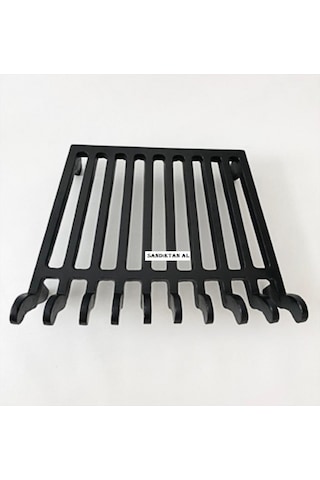 Döküm Izgara Şömine Izgarası 49 Cm X 35 Cm X35 Cm 10 Lu Izgara Çekmeceli