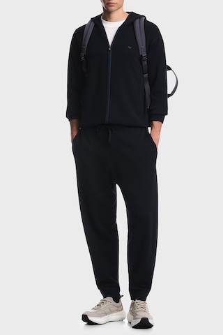 Emporio Armani Saf Yün Ve Fermuarlı Kapüşonlu Hırka Erkek Hırka Em006223 Af27807 Ub118 Lacivert