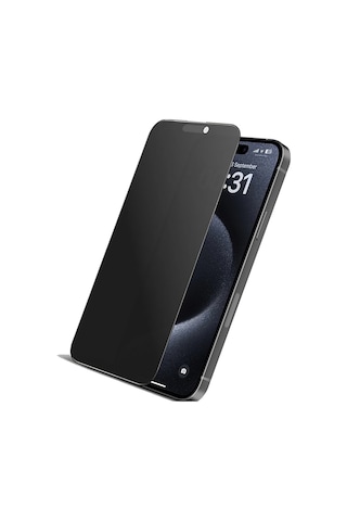 Apple Uyumlu iPhone 15 Hayalet Privacy Ekran Koruyucu Cam