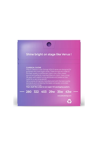 Pitbull Strings Venüs Series Vcg Nt Takım Tel Klasik Gitar Teli
