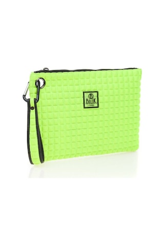 Bilik Deri Sarı Kumaş Kadın Portföy & Clutch Çanta Melis