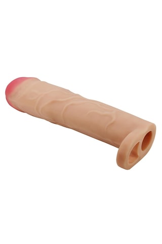 Lilitushop 7,6 Cm Dolgulu Premium Ten Rengi Penis Kılıfı Gerd