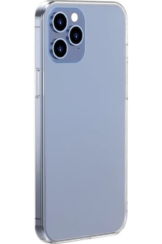Baseus Frosted Glass Apple iPhone Uyumlu iPhone 12 Pro Max 6.7inch Shockproof Koruyucu Kılıf- 5775 Mavi
