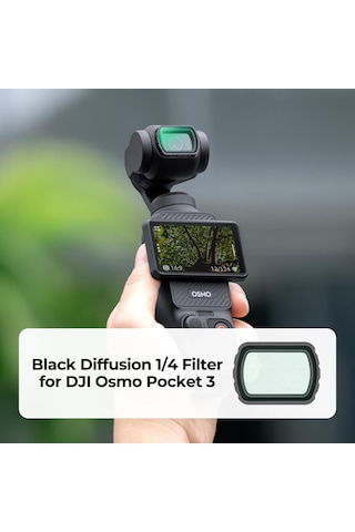 K&f Concept Magnetic Black Diffusion 1/4 Djı Osmo Pocket 3 Comb