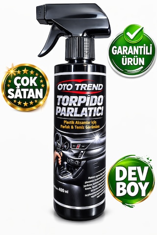 Oto Trend Torpido Parlatıcı Sprey 400 Ml Plastik Aksamlar İçin Parlak Ve Temiz Görünüm