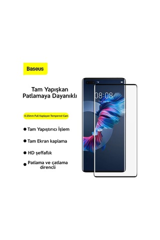 Baseus Huawei Mate40 Pro/pro+/rs Porsche Design Full 0.25mm Kırılmaz Cam Ekran Koruyucu- 5775