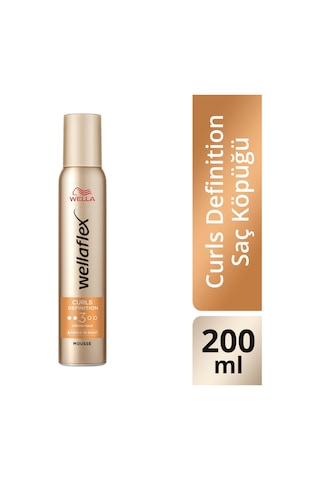 Wellaflex Curls Definition Bukle Belirginleştirici Güçlü Tutuş Saç Köpüğü Strong Hold 200 ML
