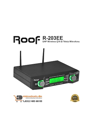 Roof R-203ee Wireless Çift El Telsiz Mikrofon