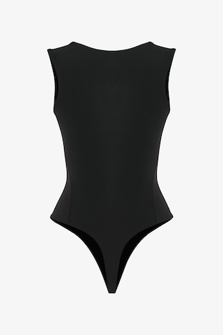 Penti Siyah U Yaka Yumuşak Dokulu Bodysuit