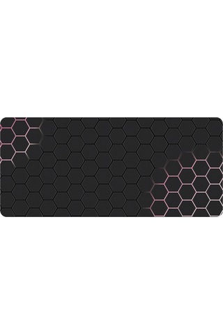 Cbtx 400x1000x3mm Kaymaz Kauçuk Mouse Pad Şık Petek Desenli Masaüstü Mat - Stil 2
