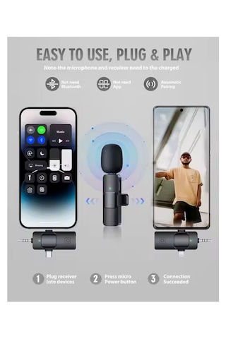 Platoon Pl-2452 2 Adet Type-c, Lightning, Aux Girişli Mini Yaka M