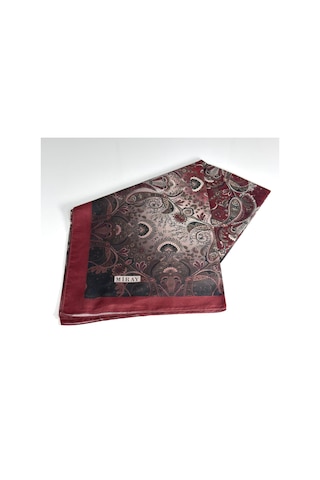 Miray Nevada Büyük Boy Organik Pamuk Eşarp - 120 X 120 - 06453 Bordo