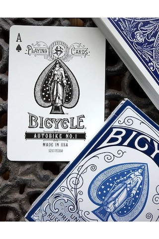 Bicycle Russell&morgan Autobike No.1 - Mavi Oyun İskambil Kartı