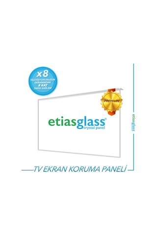 Etiasglass 43'' Tv Ekran Koruyucu / 3mm Ekran Koruma Paneli