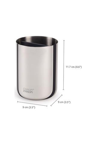 Joseph Joseph - Lüks Paslanmaz Çelik Diş Fırçası Tutucu Caddy Banyo Depolama, Standart Çelik Sku: Smg8690010227348 Açık Bej