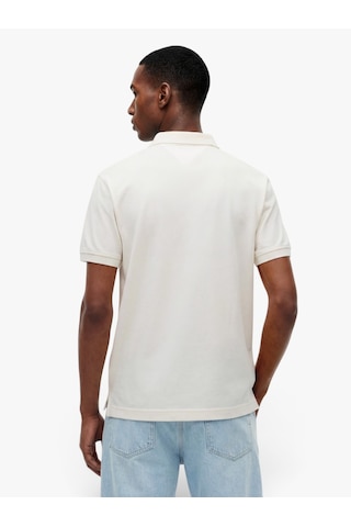 Tommy Hilfiger Merc Pıque Zıp Reg Polo Erkek Sarı T-shirt - Mw0mw43282