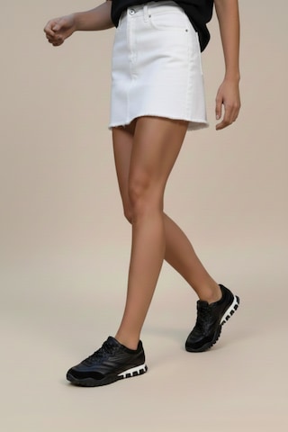 Fox Shoes Y312515704 Siyah Kumaş Kadın Spor Ayakkabı Sneakers Siyah