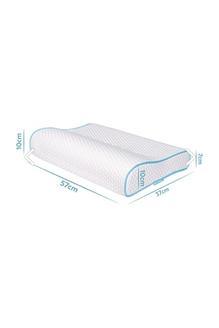 Viscofoam Boyun Destekli Ortopedik Yastık Visco Yastık 57x37x10-7cm