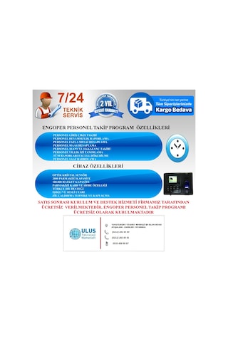 Parmak İzi Personel Takip Sistemi Maaş Hesaplama Program Dahil