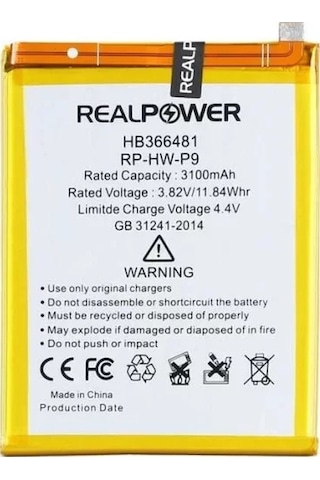 Realpower Huawei Uyumlu G9 Batarya 3100mah