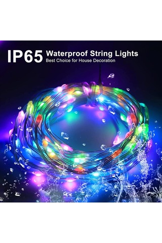 Ip65 10 Metre Usb Kumandalı +cep Kontrol Dış Mekan Işığı Rgb Led Light Renkli Led Işık Su Geçirmez Gün Işığı