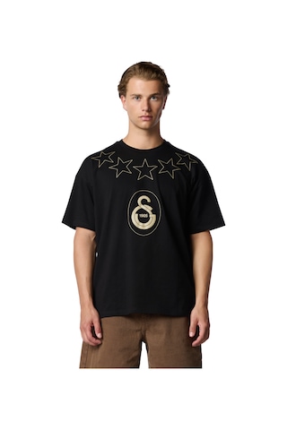 Gsstore Galatasaray Büyük 5 Yıldızlı T-shirt E251397 Siyah