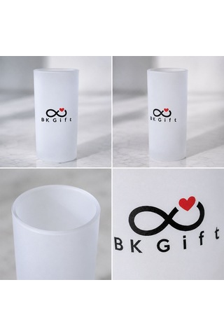 Logonuza Özel 6 Adet 230 Ml Buzlu Cam Rakı Bardağı Kurumsal Hediye Ve Sunum Seti Çok Renkli