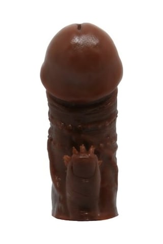 Red Fox Klitoral Uyarıcılı Tırtıklı Damarlı Penis Kılıfı