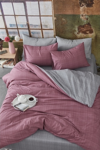 BonjardinHome %100 Pamuklu Çift Taraflı Çift Kişilik Nevresim Takımı (473536025) Çok Renkli