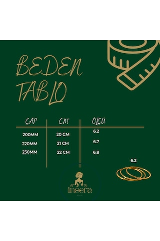 İnsera Kadın Düz Çelik Ajda Bilezik Altın