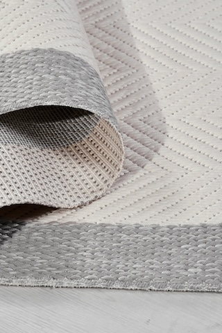 Vatra Krem Gri Sisal Görünümlü Modern Polyester Halı Robot Süpürge Uyumlu Kolay Temizlenebilir Mutfak Oturma Koridor Krem/gri