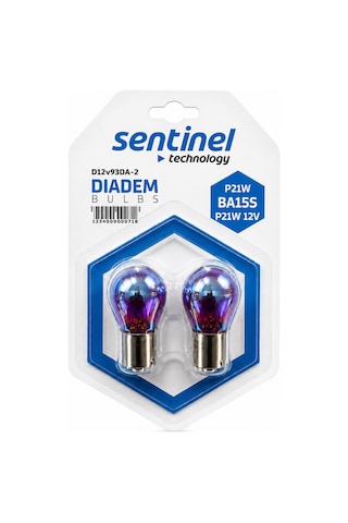 Diadem Ampul 12v P21w Ba15s Mor Efektli Sinyal Ve Park Ampulü, Yüksek Işık Performansı 2 Adet