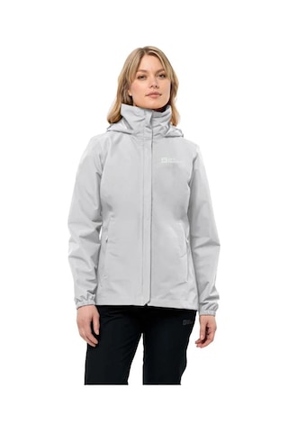 Jack Wolfskin 1111202 6709 Stormy Point 2l Jkt W Cool Grey Kadın Outdoor Ceket Gri
