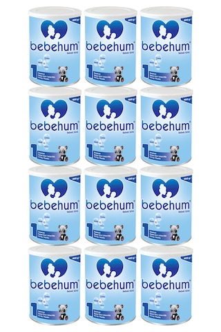 Bebehum 1 Numara Teneke Bebek Sütü 0-6 Ay 400 gr x 12 Adet