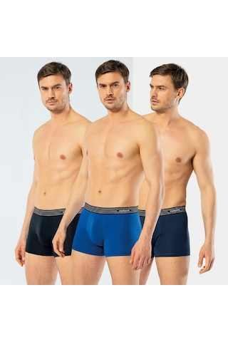 Cacharel Erkek 3'lü Boxer 1320/lacivert-indigo-saks KARIŞIK RENK