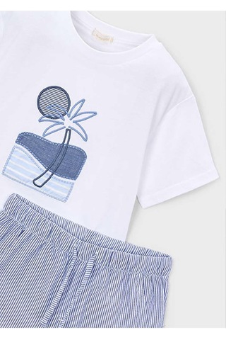 Mayoral Yazlık Erkek Çocuk 2'li Şort Tshirt Takım - Mavi