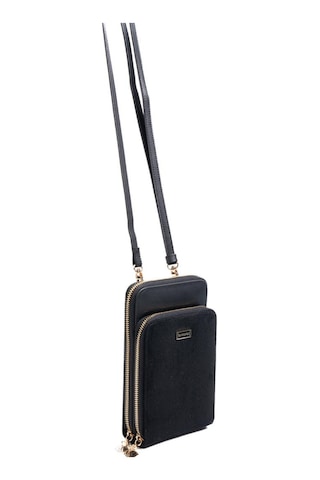 Silver Polo Sp1011 Kadın Telefon Çantası Süet Siyah-siyah